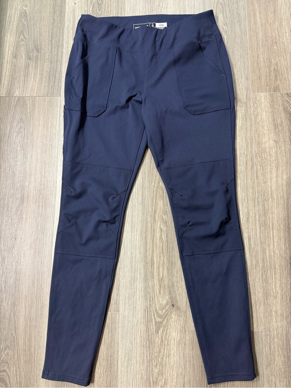 Carhartt Women's Force Utility Leggings LTall Navy Blue Double Knee Pockets Work